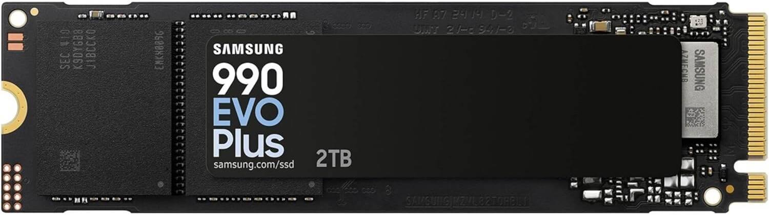SAMSUNG 2TB NVMe 990 EVO Plus Gen4/5 Upto 7250Mb/s-MZ-V9S2T0BW SAMSUNG 2TB NVMe 990 EVO Plus Gen4/5 Upto 7250Mb/s-MZ-V9S2T0BW